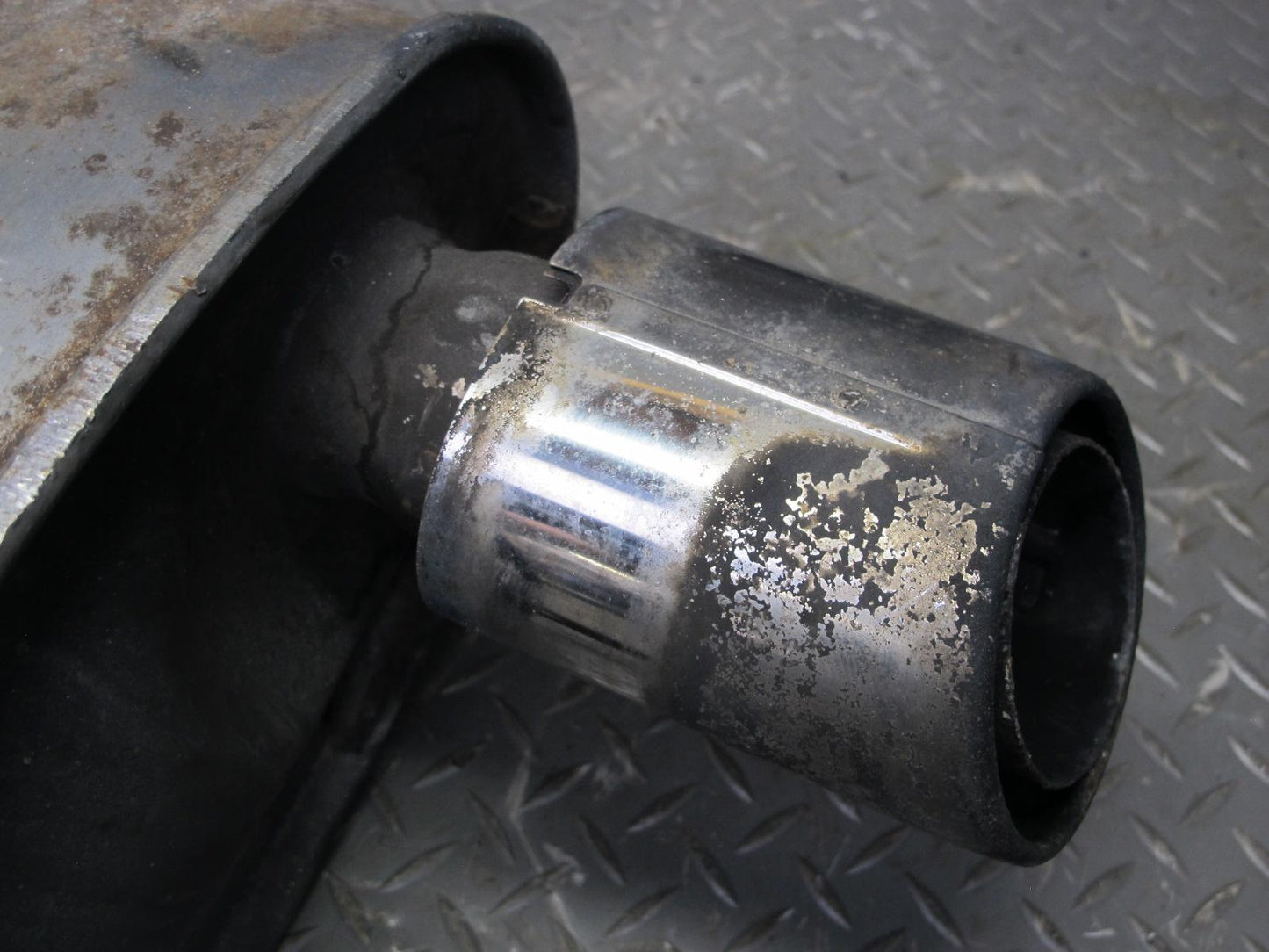 10-15 Lexus IS250 Convertible Rear Left Driver Side Exhaust Muffler OEM
