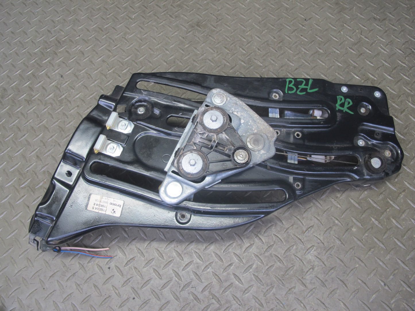 09-16 BMW E89 Z4 Rear Right Quarter Window Regulator w Motor 7198308 OEM