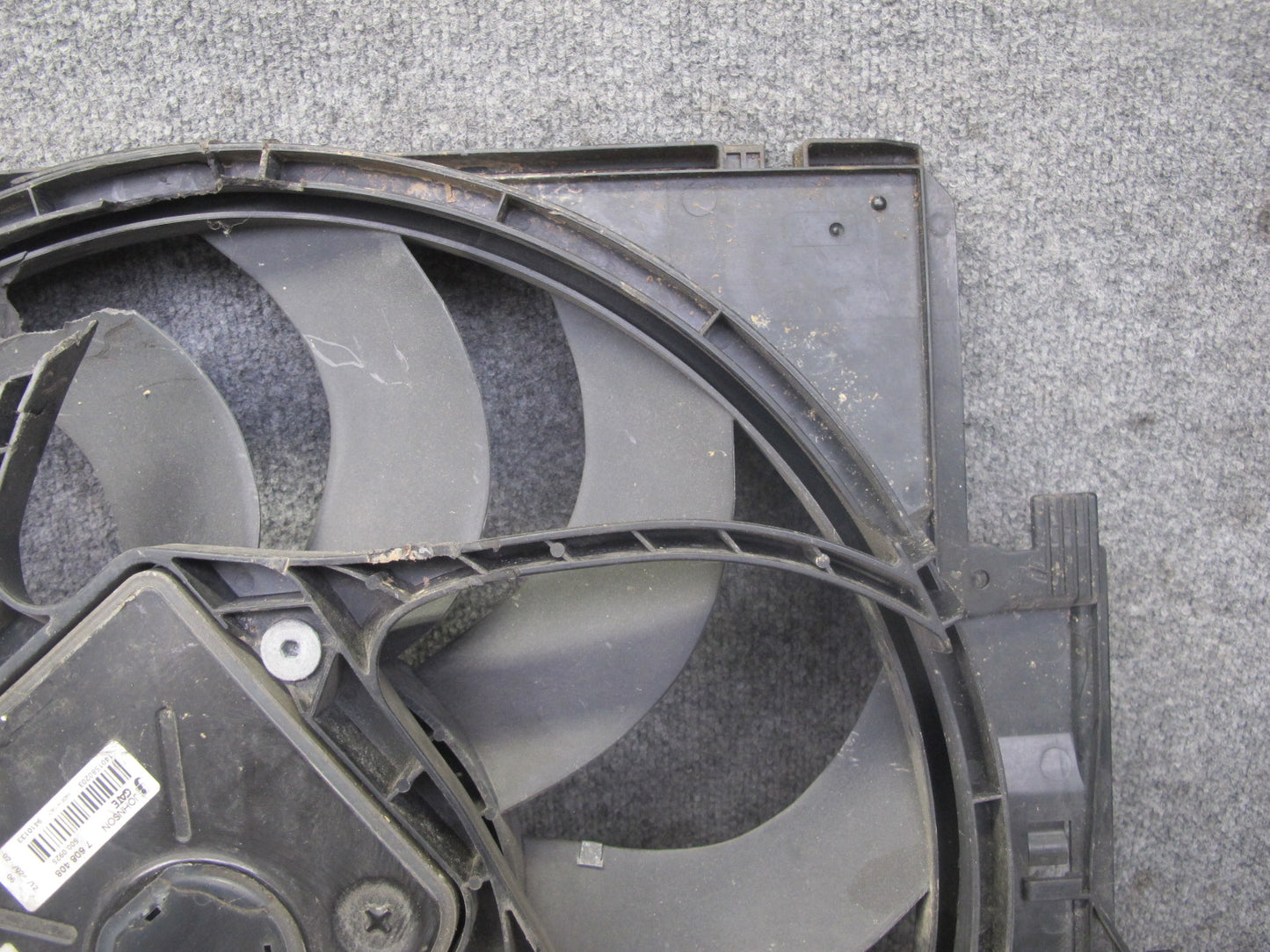 12-15 BMW F30 335i 600W Radiator Electric Cooling Fan 7640511 OEM