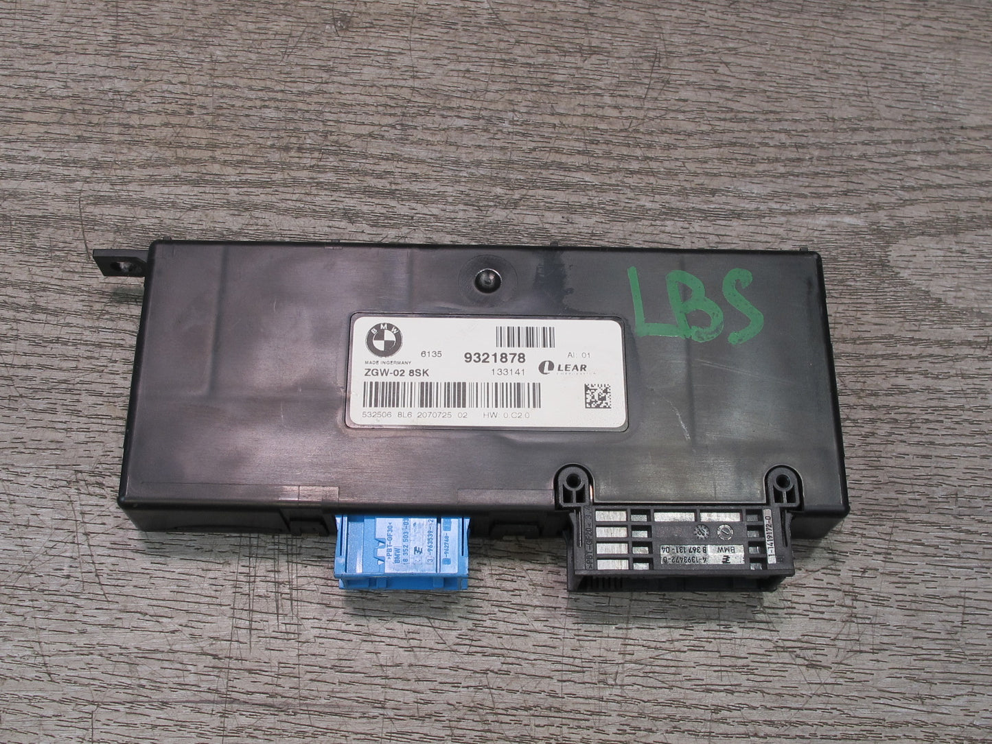 2012-2018 BMW F12 F13 F06 M6 Central Gateway Control Module 9321878