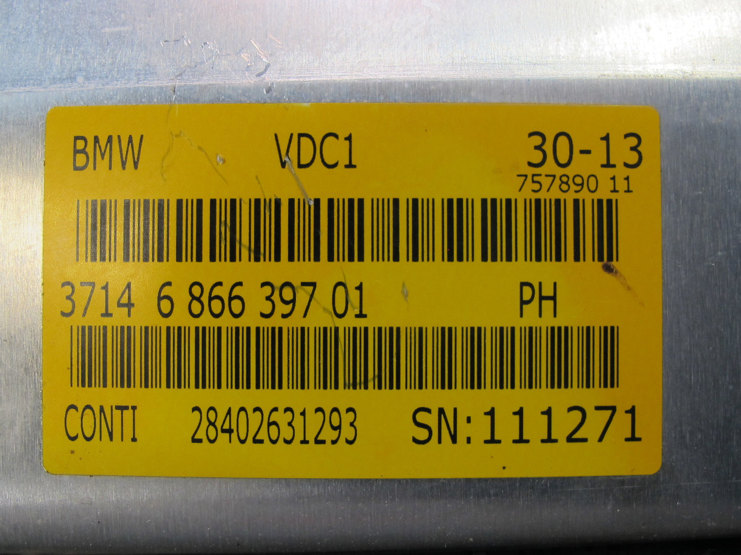 2012-2015 BMW F12 F13 F06 M6 Adaptive Suspension VDC Control Module Unit