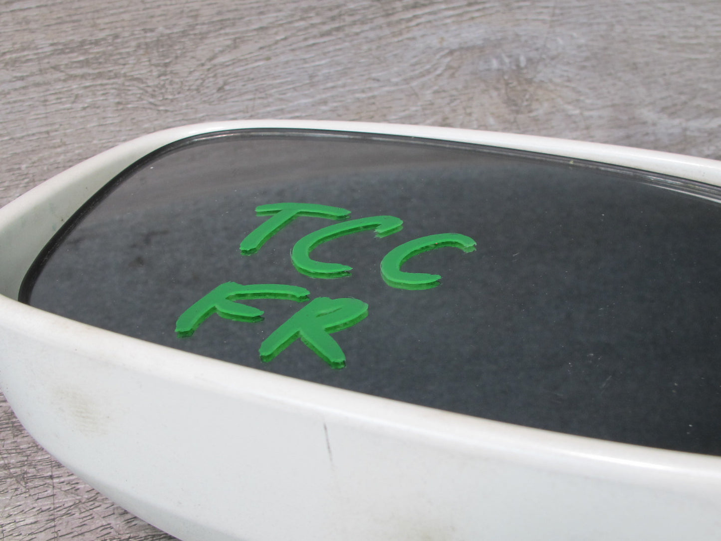 95-97 Toyota Celsior RHD Left & Right Side View Door Mirror White w Switch OEM