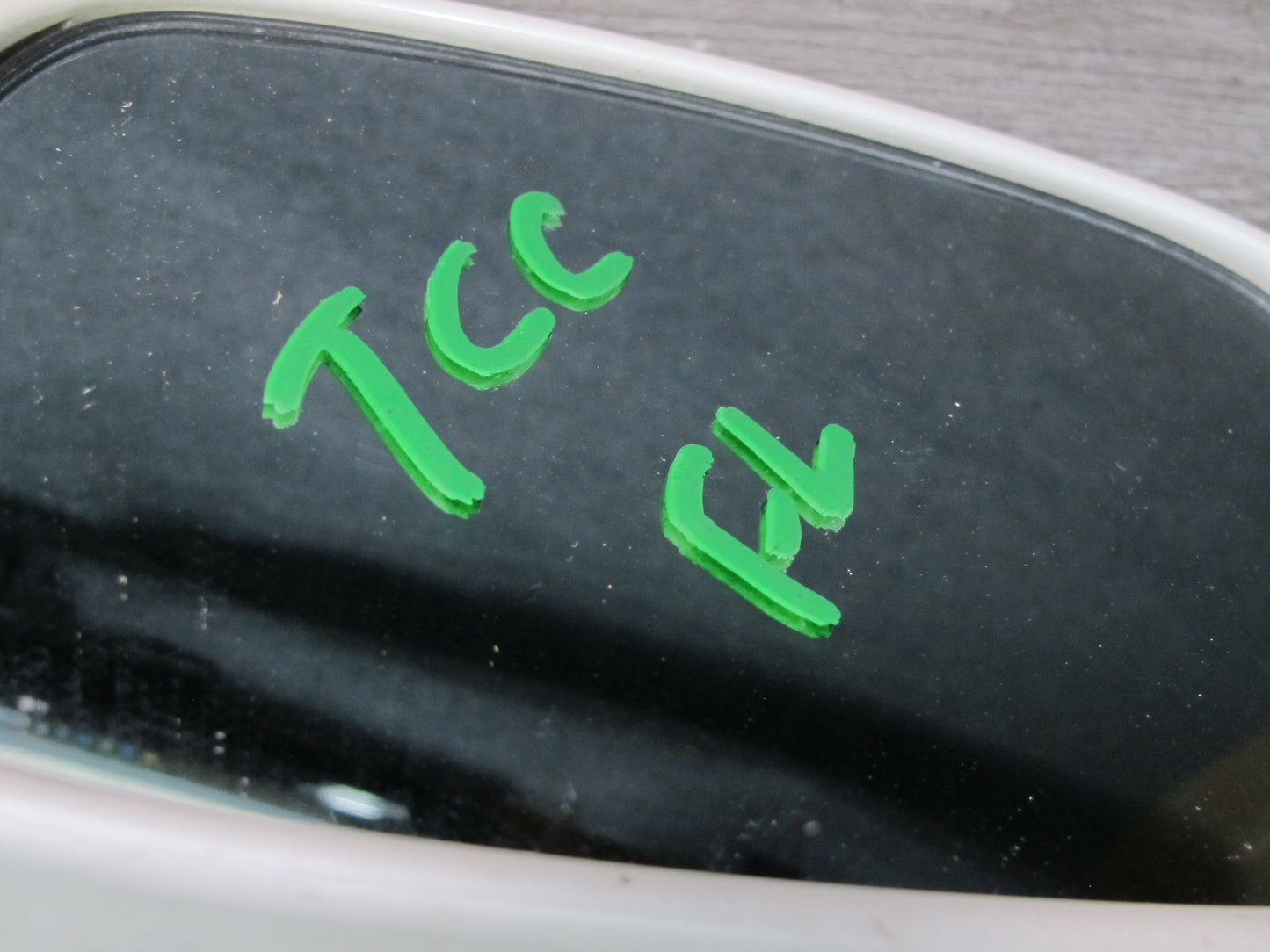 95-97 Toyota Celsior RHD Left & Right Side View Door Mirror White w Switch OEM