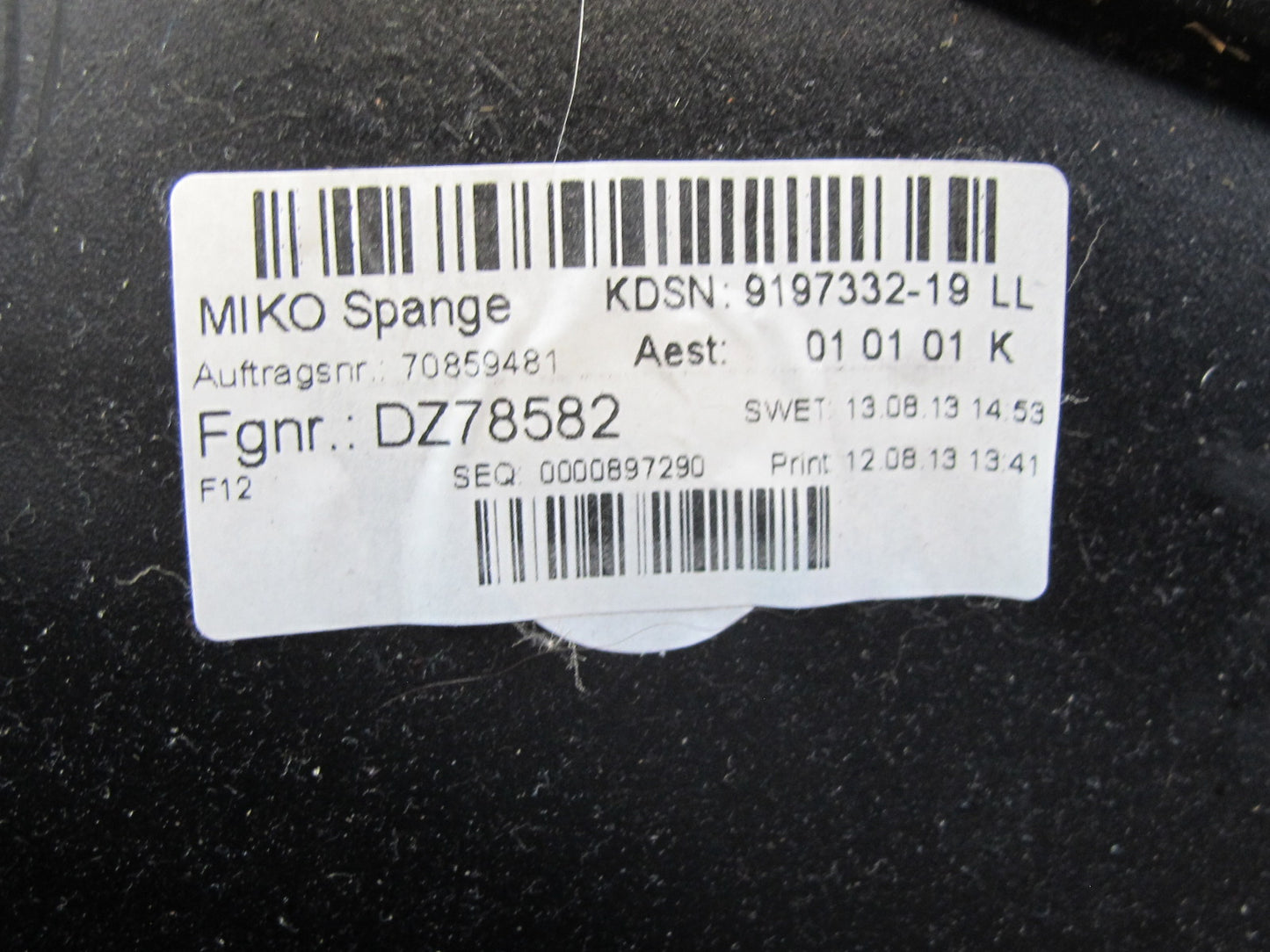 2012-2015 BMW F12 F13 M6 S63T Front Center Console Shifter Surround Bezel Trim