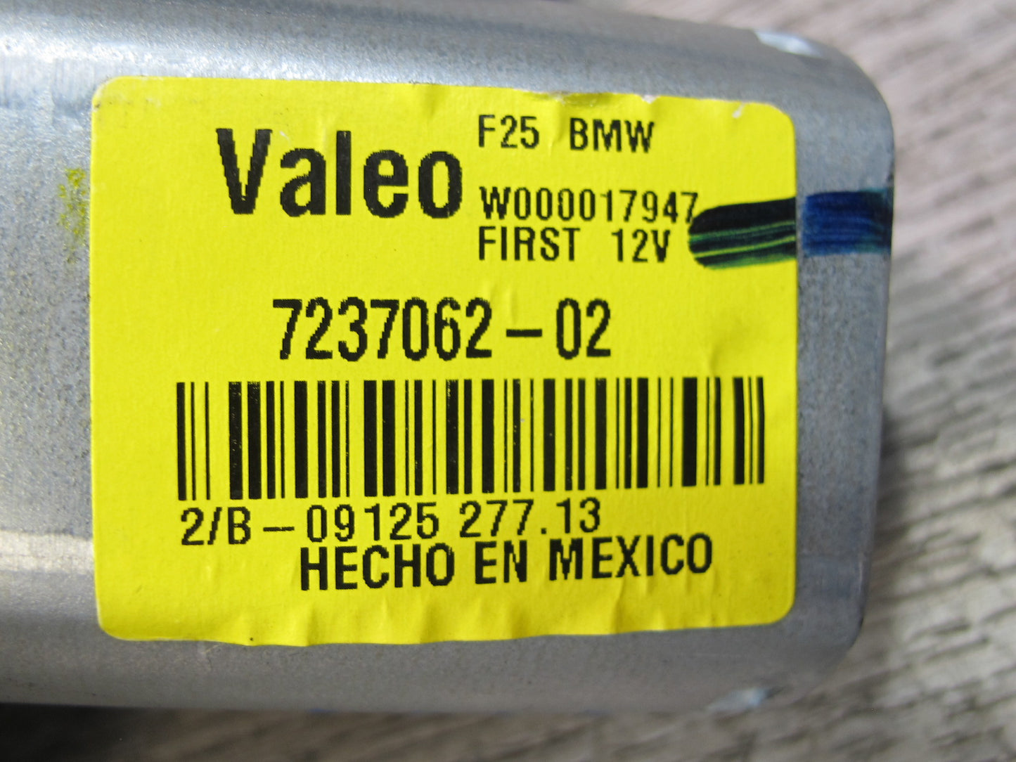 11-17 BMW F25 X3 Rear Liftgate Tailgate Wiper Motor 7237062 OEM