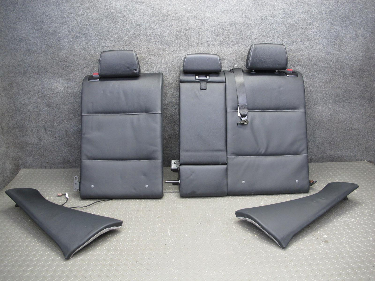 11-17 BMW F25 X3 Front & Rear Sport Heated Leather Seat Set Black OEM