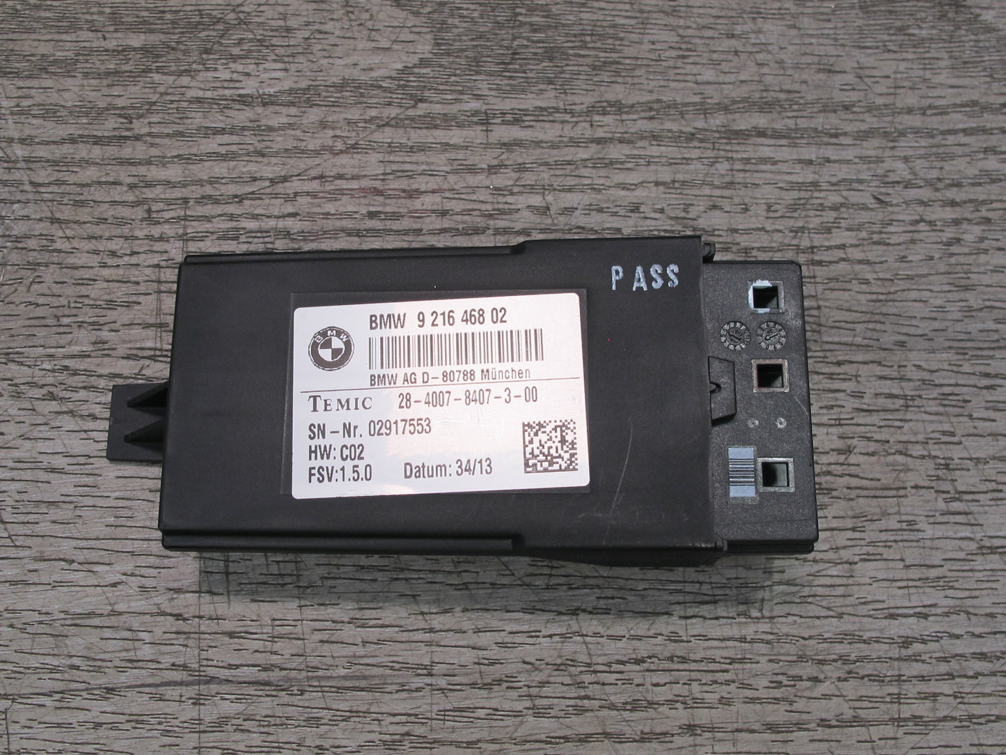 11-17 BMW F07 F10 F11 F25 X3 Heated Seat Control Module 9216468 OEM