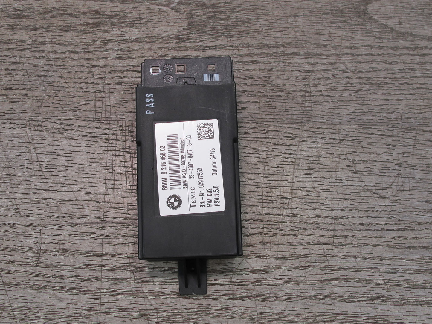 11-17 BMW F07 F10 F11 F25 X3 Heated Seat Control Module 9216468 OEM