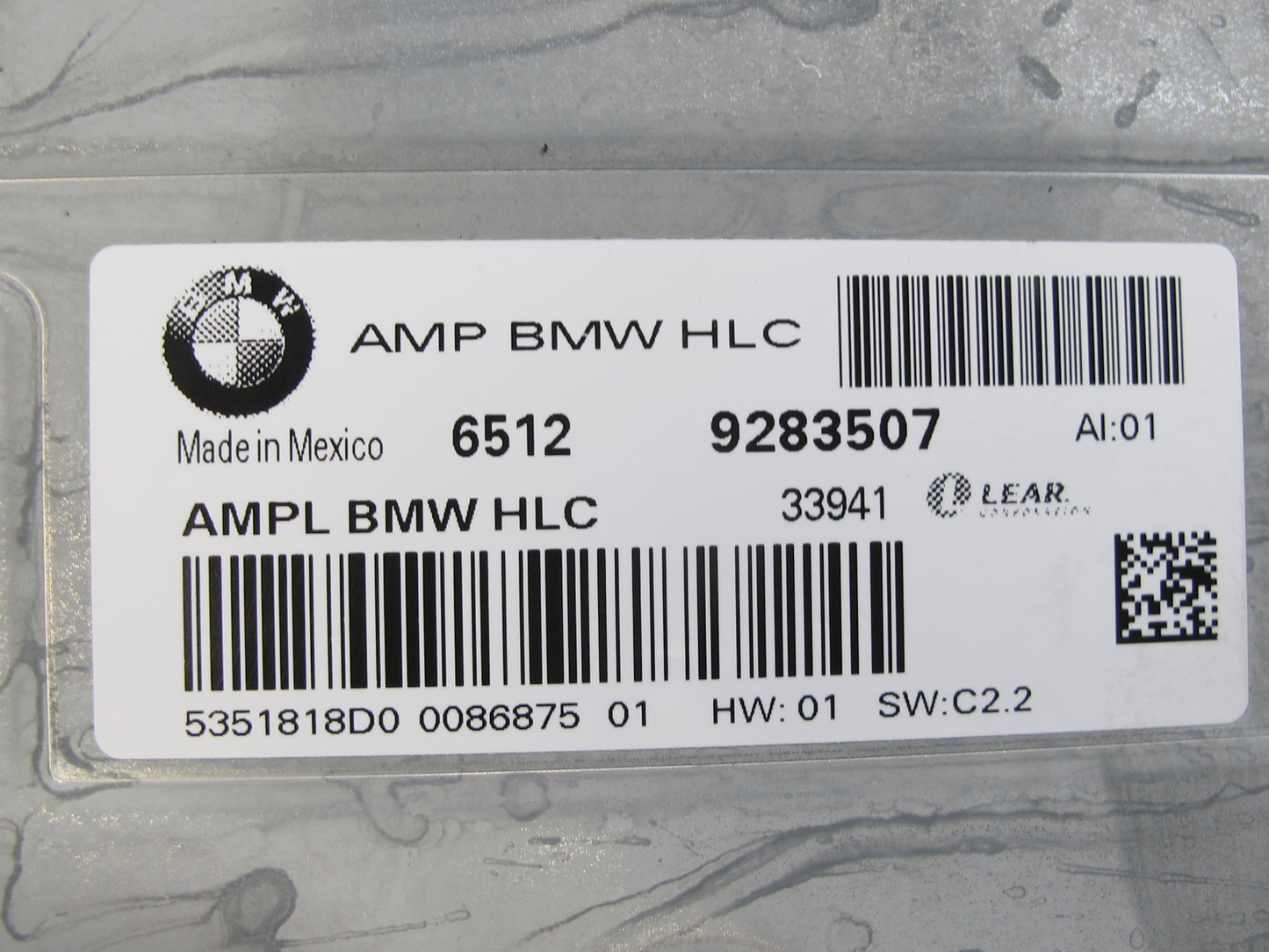 11-17 BMW F25 X3 Hifi Radio Audio Amplifier AMP 9283507 OEM