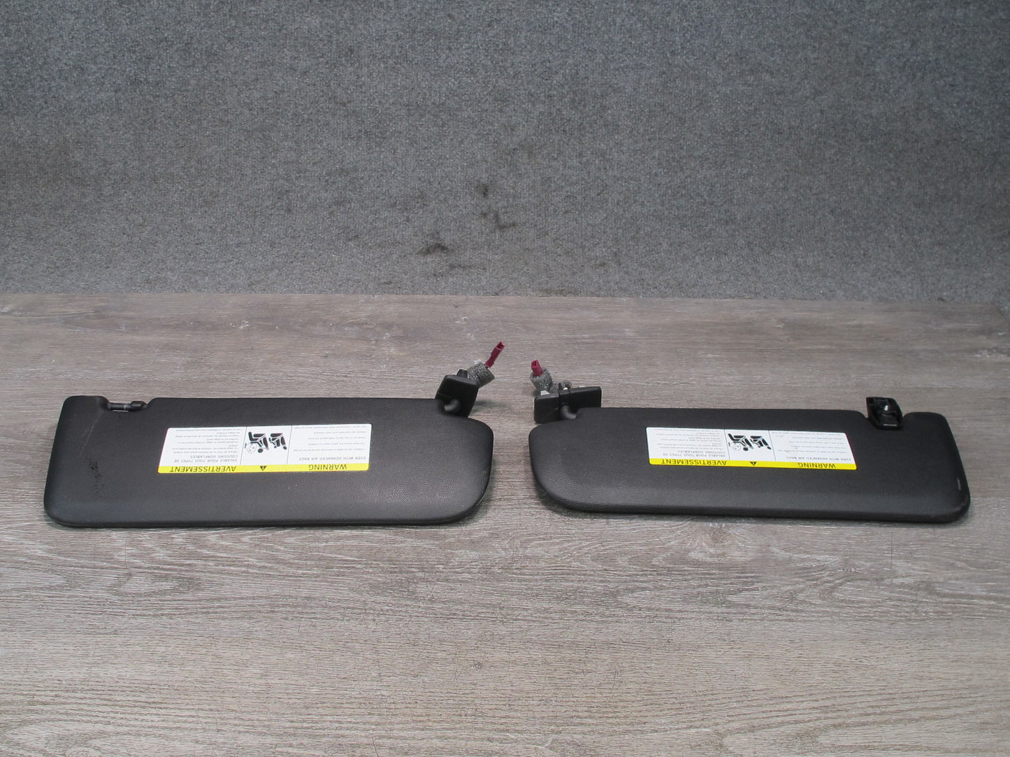 11-17 BMW F25 X3 Set of 2 Front Left & Right Sun Visor Black OEM