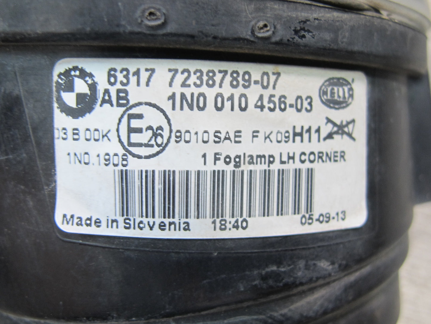 11-17 BMW F25 X3 Front Left Fog Light Lamp 7238789 OEM