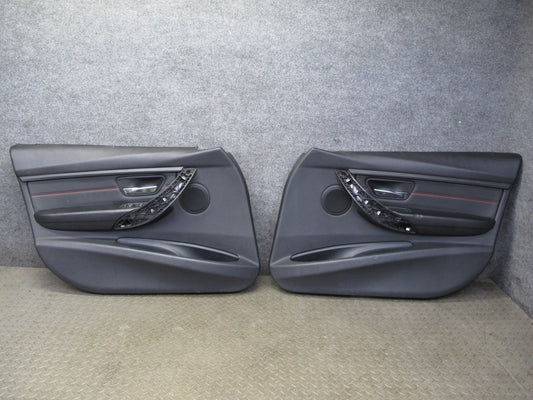 12-18 BMW F30 F31 Set of 2 Front Left & Right Door Interior Trim Cover Panel OEM