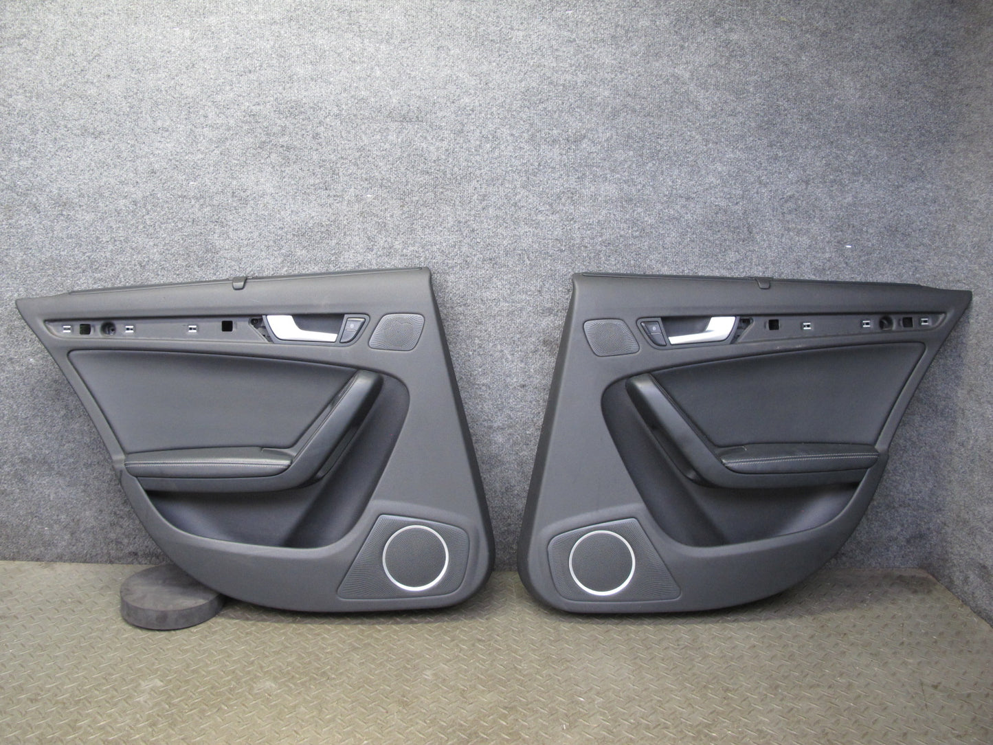 13-16 Audi B8 A4 S4 Set of 2 Rear Left & Right Door Interior Trim Panel OEM