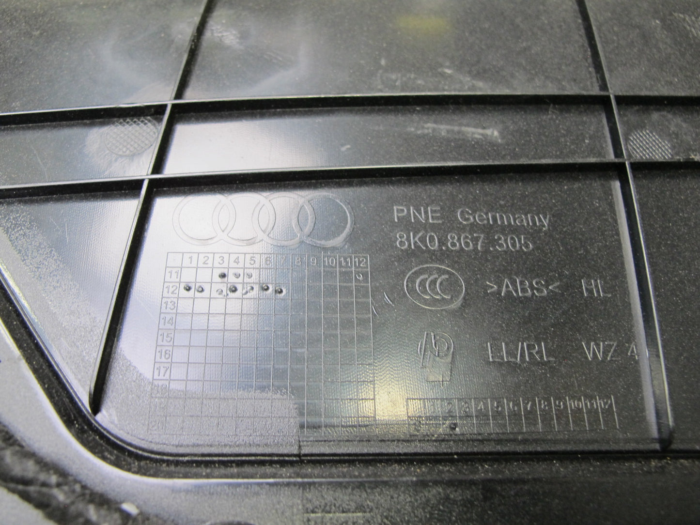 13-16 Audi B8 A4 S4 Set of 2 Rear Left & Right Door Interior Trim Panel OEM