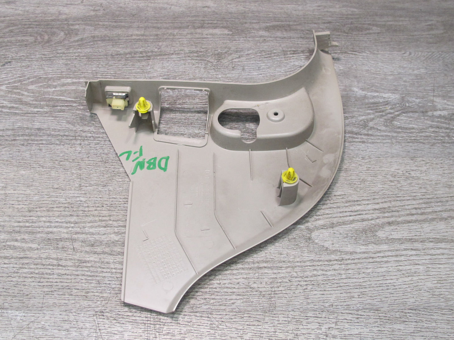 08-13 BMW E88 135I Conv Front Left & Right Lower Kick Trim Cover Beige Set OEM