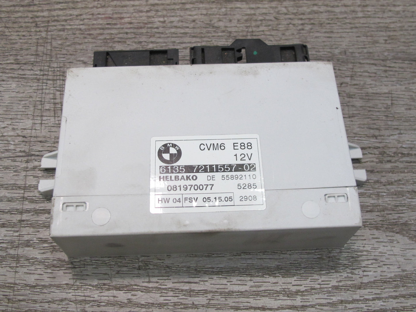 08-09 BMW E88 135I Convertible Folding TOP Roof Control Module 7211557 OEM