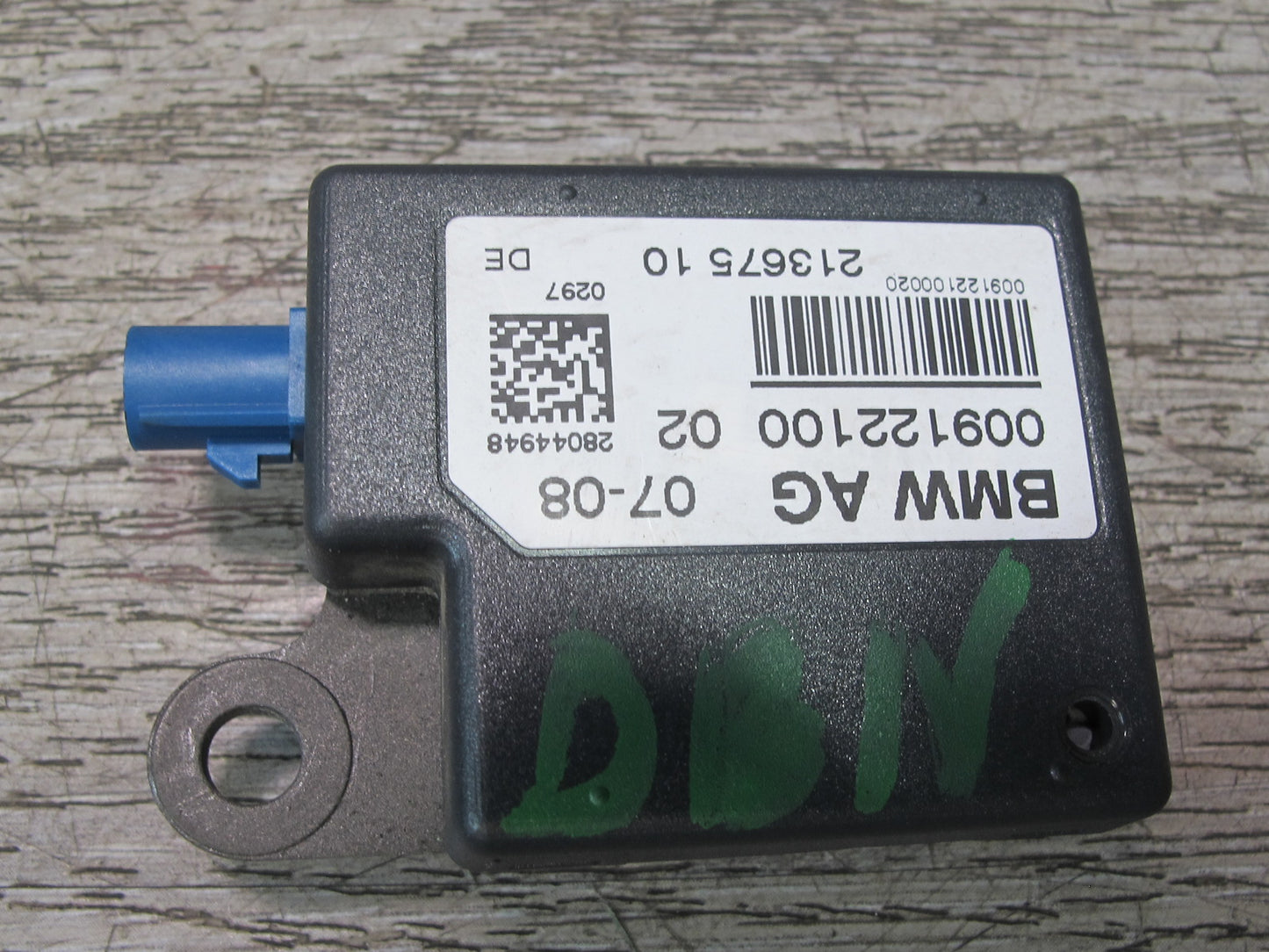 08-13 BMW E88 135I Convertible GPS Antenna Amplifier Module 9122100 OEM