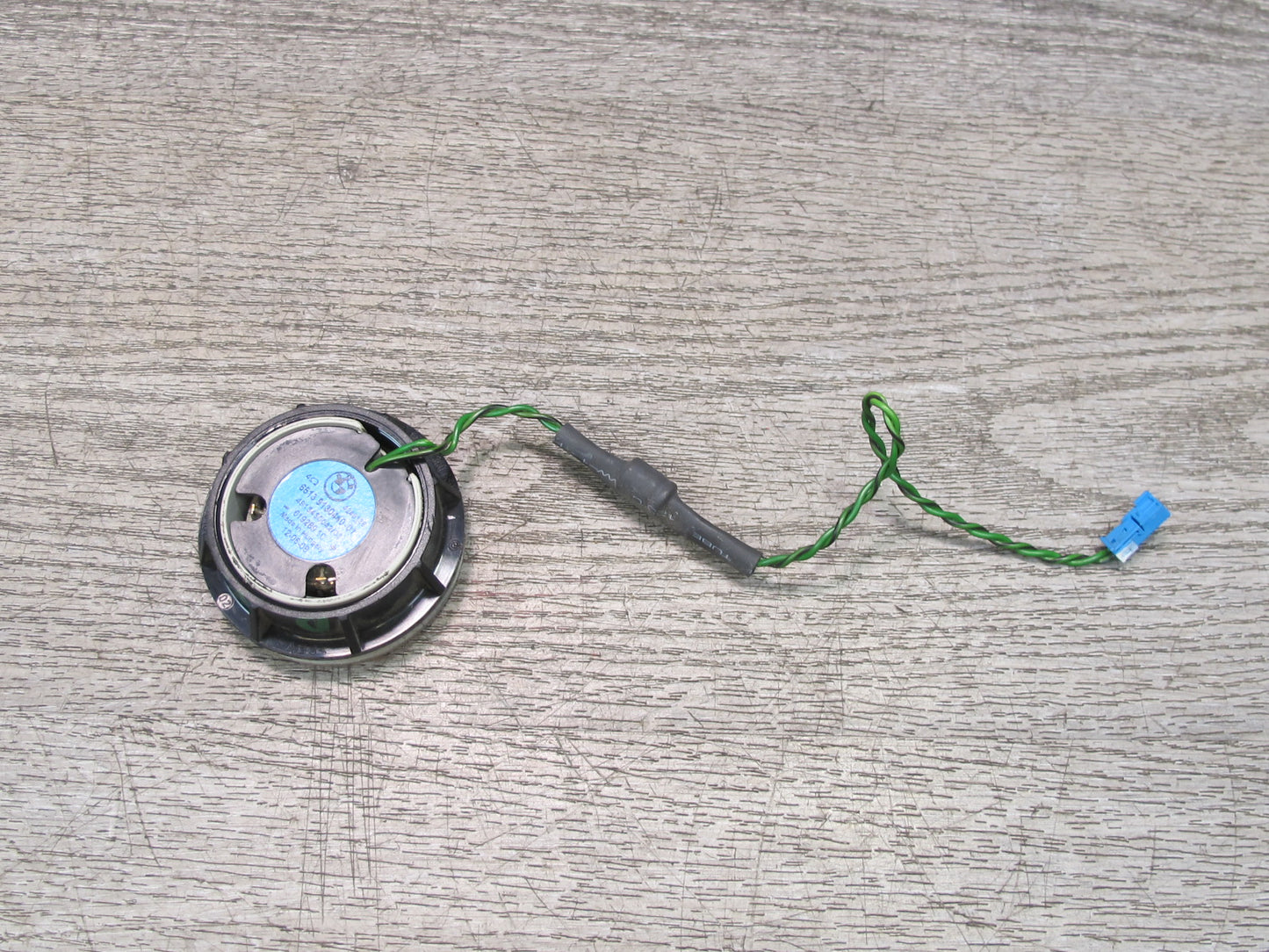 08-09 BMW E88 135i Convertible Set of 2 Rear Tweeter Speaker w Trim Beige OEM