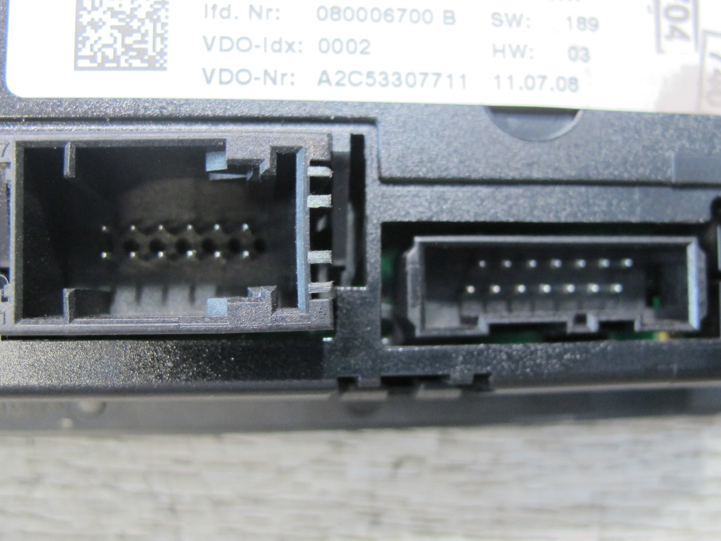 2008 BMW E82 E88 135I A/C Heater Climate Control Switch Panel 9182287 OEM