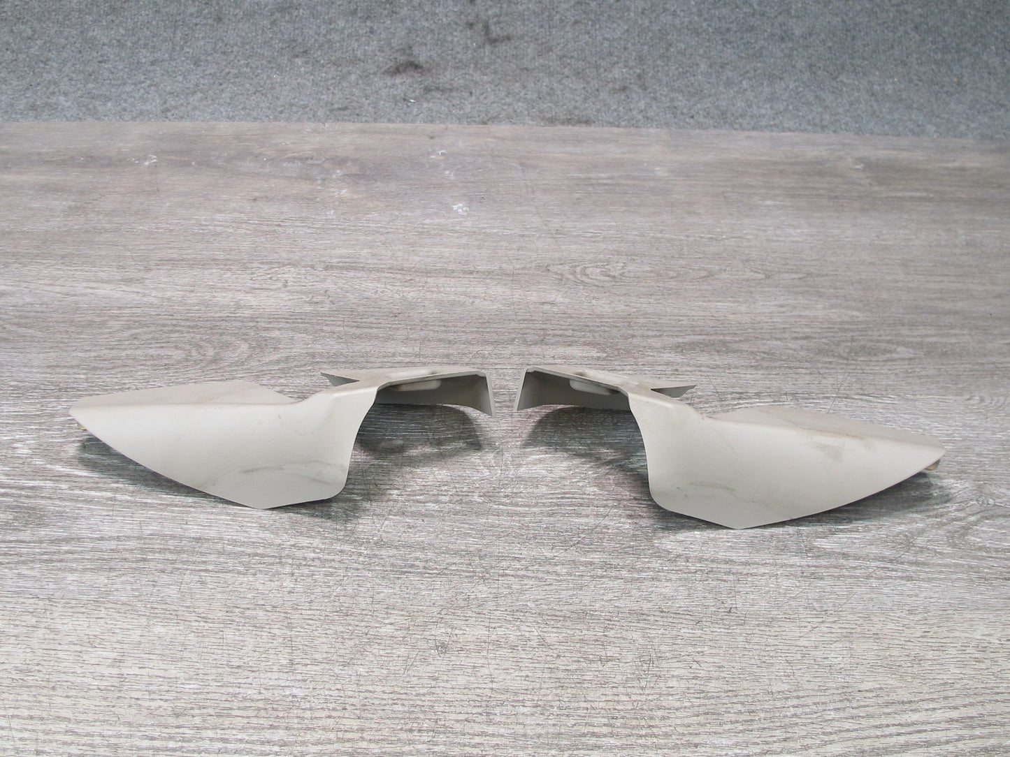 08-13 BMW E88 135I Convert Rear Left & Right Seat Belt Cover Trim Beige Set OEM