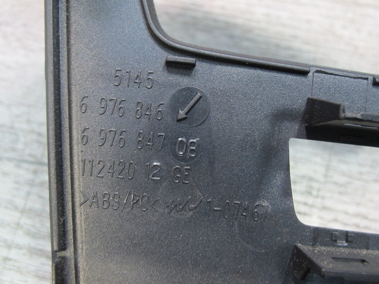 08-13 BMW E82 E88 135I Front Center Console Radio Trim Cover Panel Black OEM