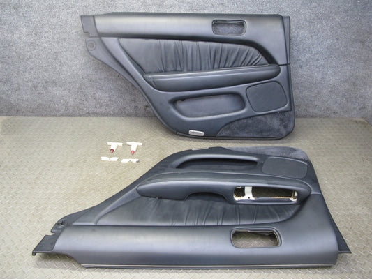 95-97 Toyota Celsior Lexus LS400 Rear Door Interior Trim Panel Set Black OEM