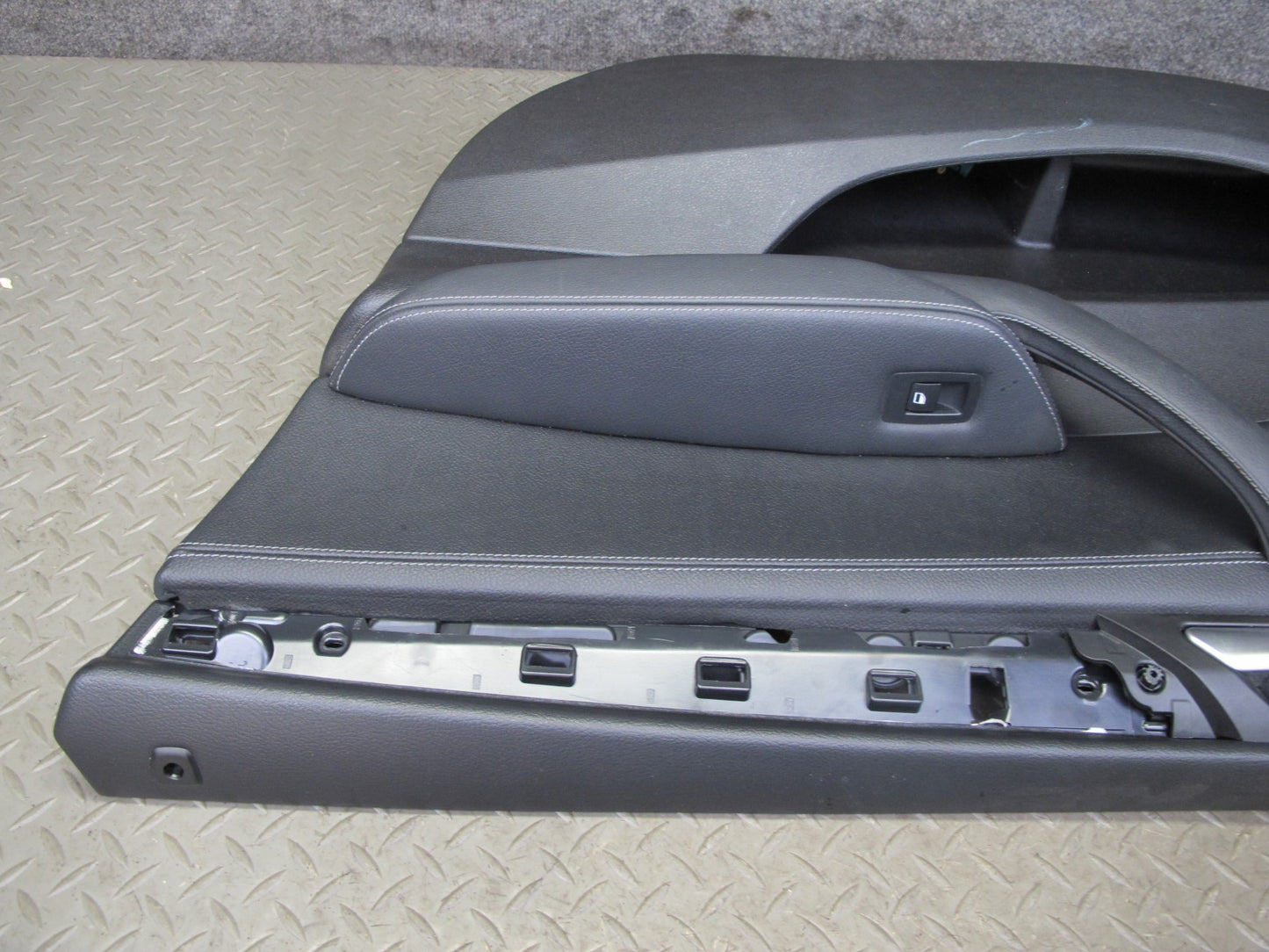 11-14 BMW F25 X3 Set of 2 Front Left & Right Door Interior Trim Panel Black OEM