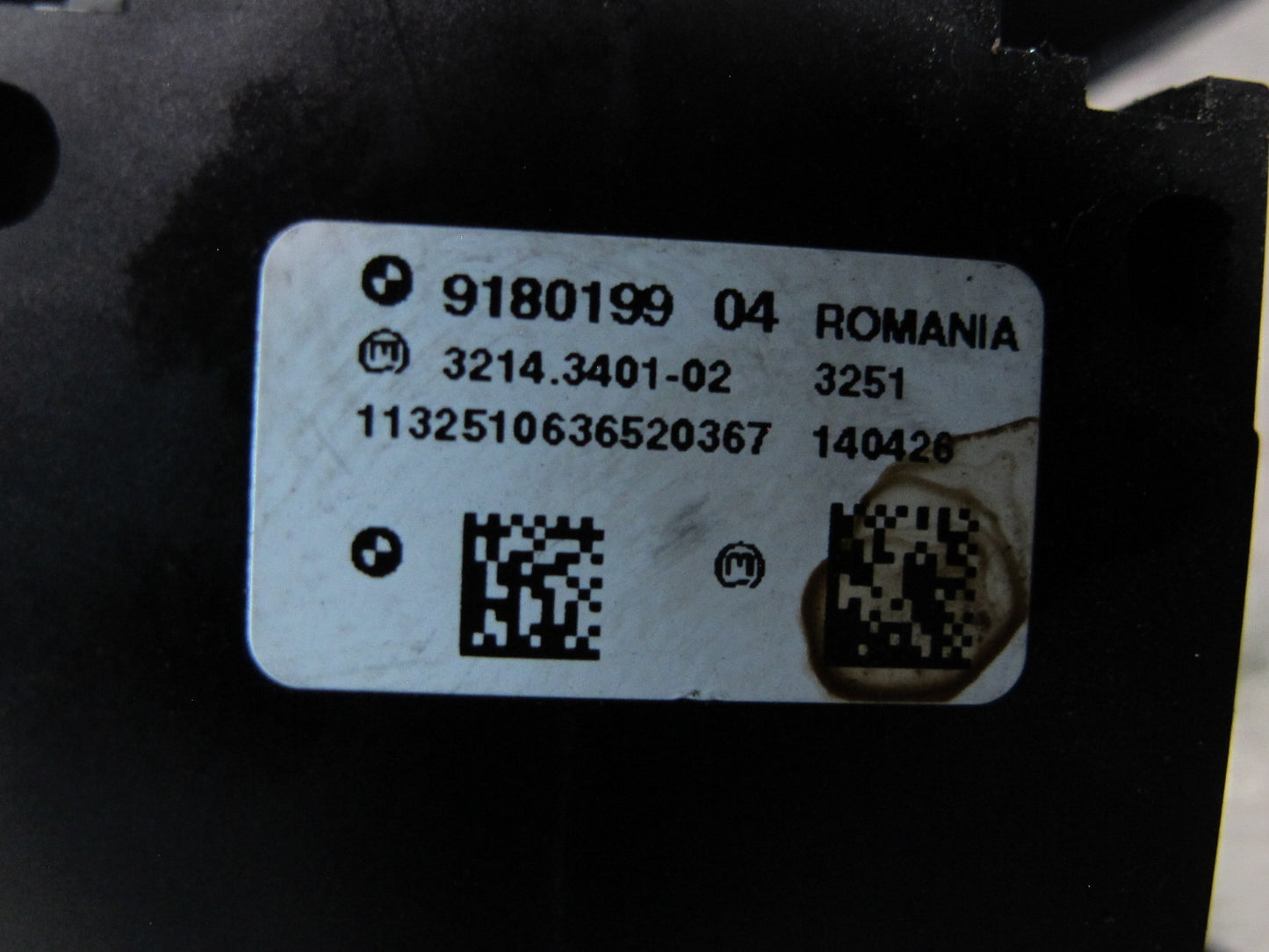 2012-2015 BMW F12 F13 M6 S63T Parking Brake Control Switch Button