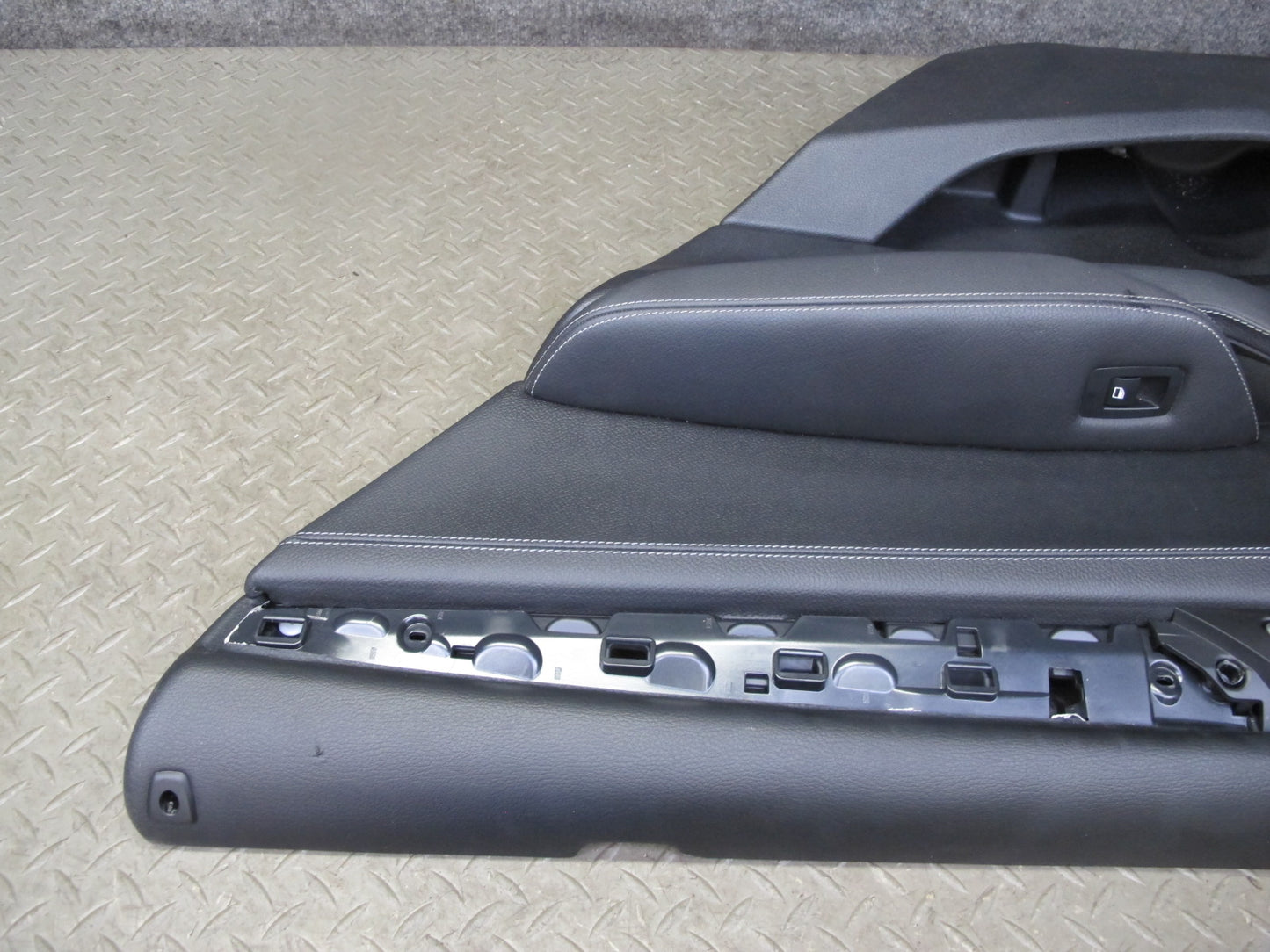 11-17 BMW F25 X3 Set of 2 Rear Left & Right Door Interior Trim Panel Black OEM