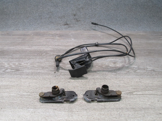 84-96 Chevrolet Corvette C4 Hood Release Handle Cable w Left Right Lock Set OEM