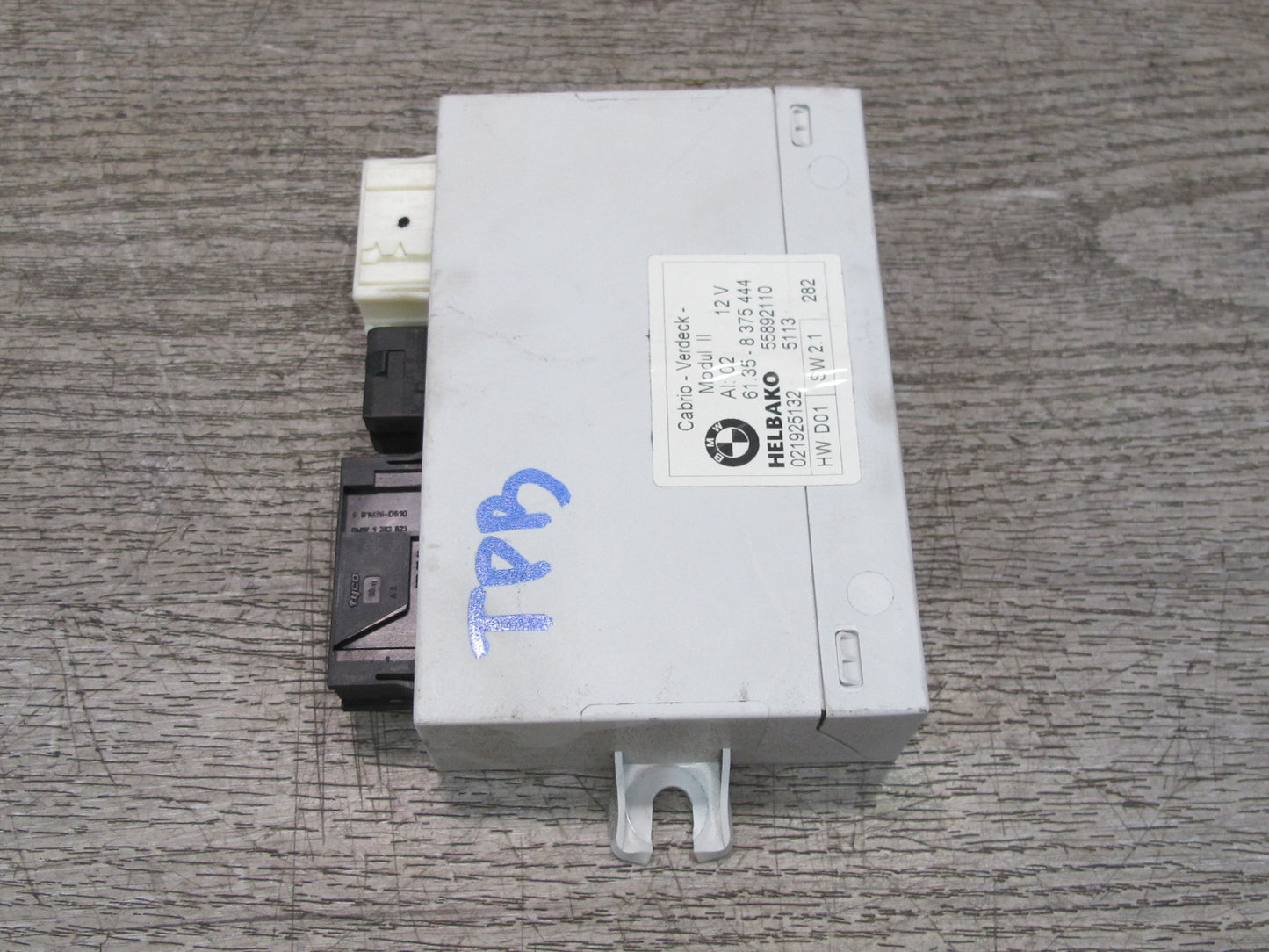 01-06 BMW E46 330ci Convertible Folding TOP Roof Control Unit Module 8375444 OEM