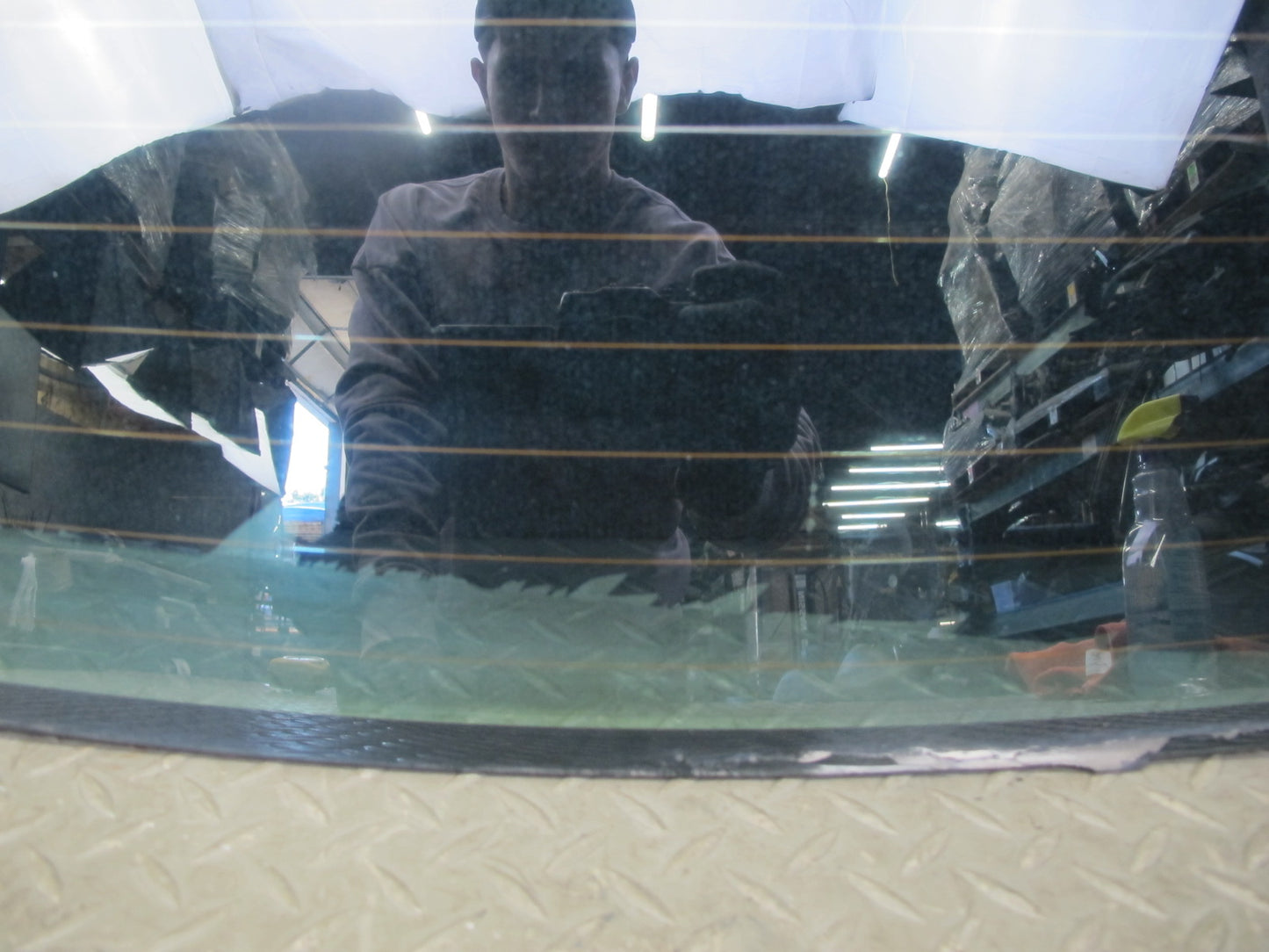 08-13 BMW E88 135i Convertible Soft TOP Rear Heated Glass Window OEM