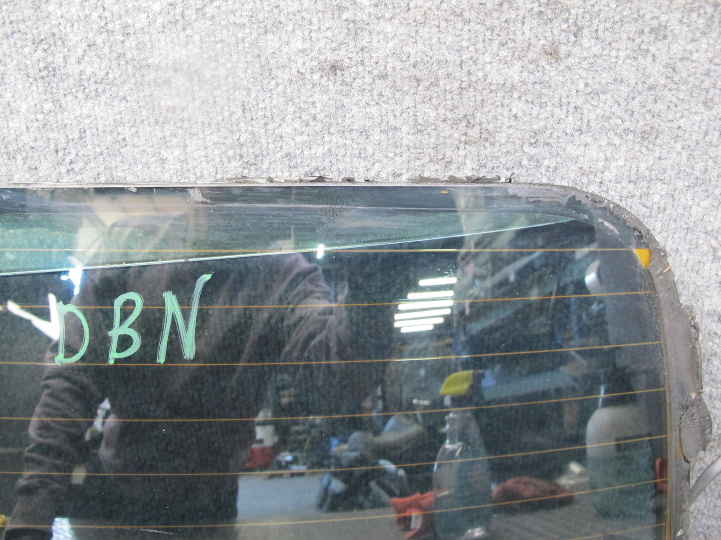 08-13 BMW E88 135i Convertible Soft TOP Rear Heated Glass Window OEM