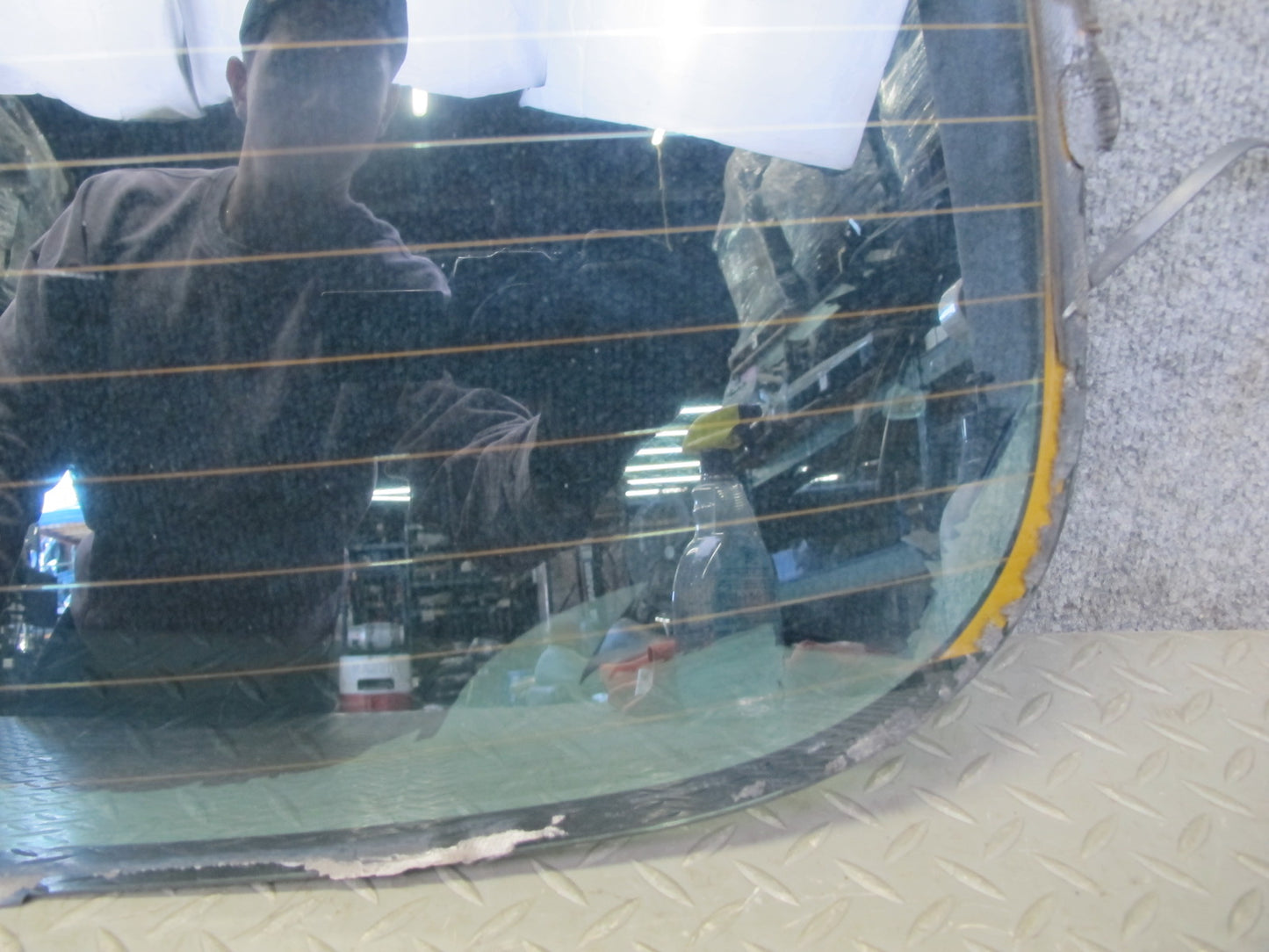 08-13 BMW E88 135i Convertible Soft TOP Rear Heated Glass Window OEM