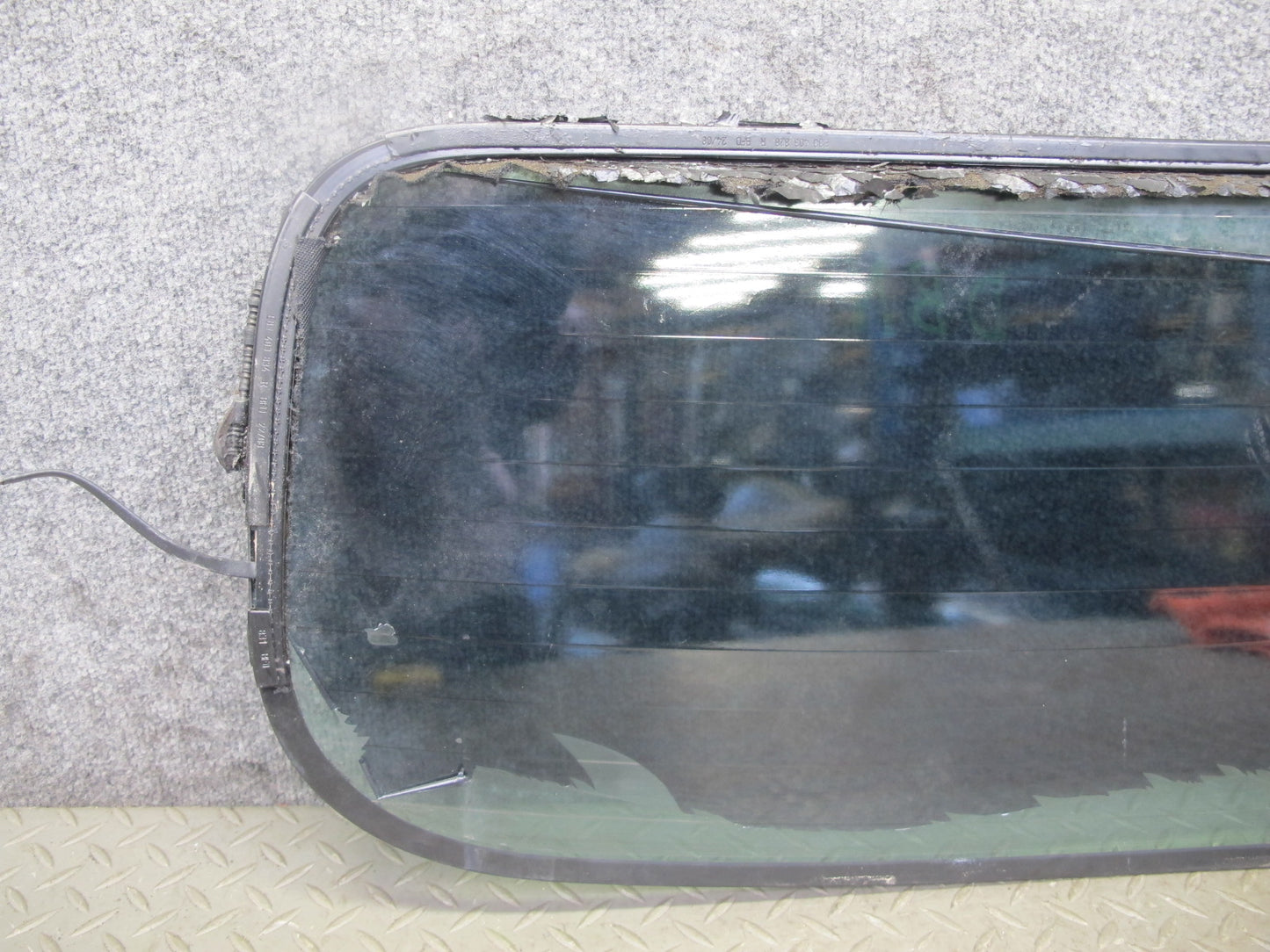 08-13 BMW E88 135i Convertible Soft TOP Rear Heated Glass Window OEM