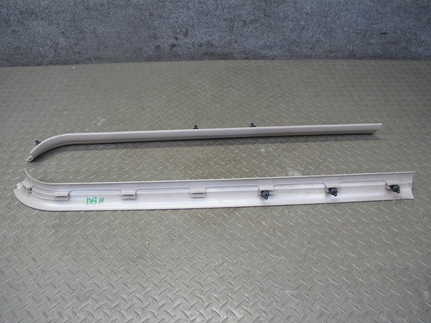 08-13 BMW E82 E88 135I Set of 2 Left Right Door Inner Scuff Sill Plate Trim OEM