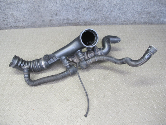 08-10 BMW E82 E88 135i N54 Charge Air Induction Tract Pipe w Hoses 7570069 OEM
