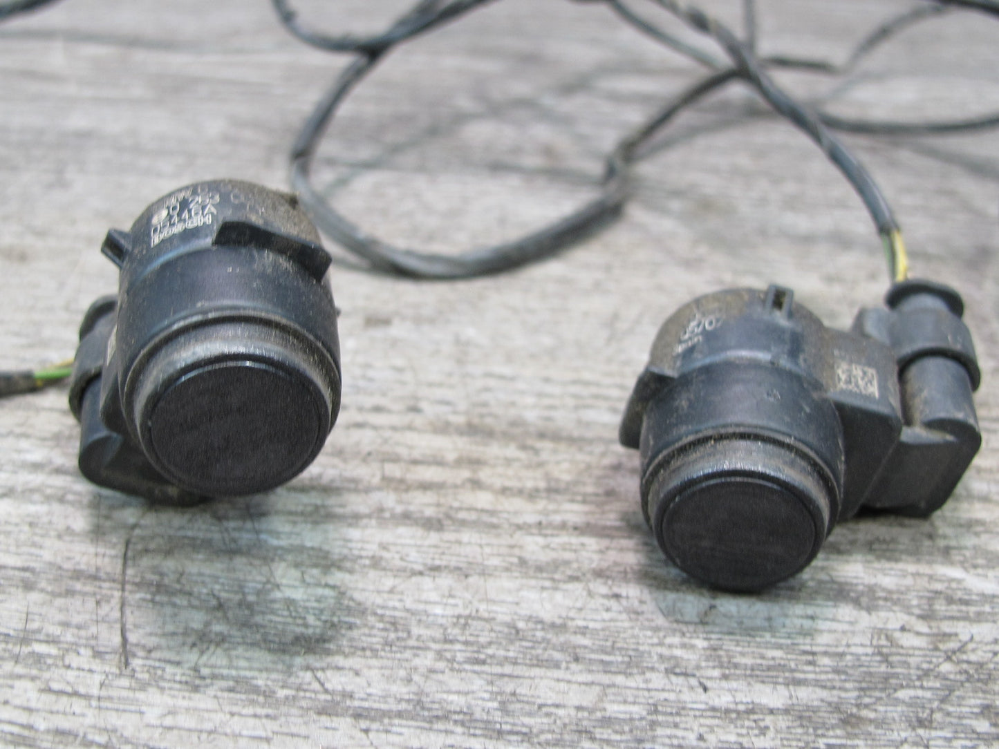 08-13 BMW E82 E88 135i Rear PDC Parking Distance Sensor Set w Wiring Harness OEM