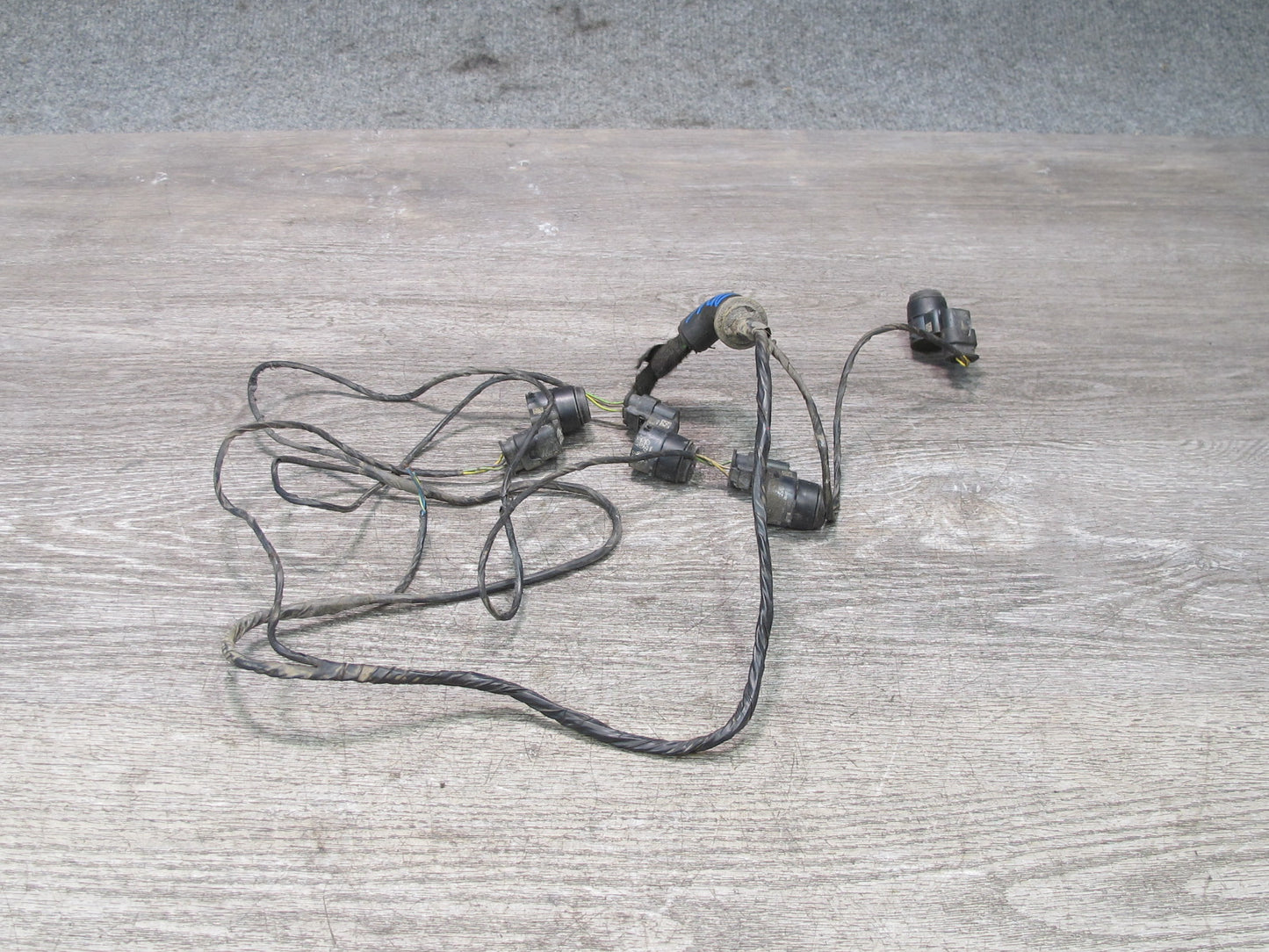 08-13 BMW E82 E88 135i Rear PDC Parking Distance Sensor Set w Wiring Harness OEM