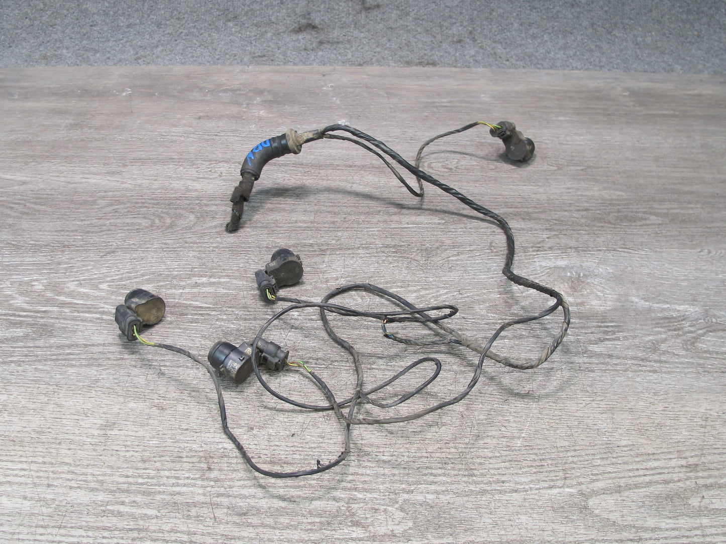 08-13 BMW E82 E88 135i Rear PDC Parking Distance Sensor Set w Wiring Harness OEM