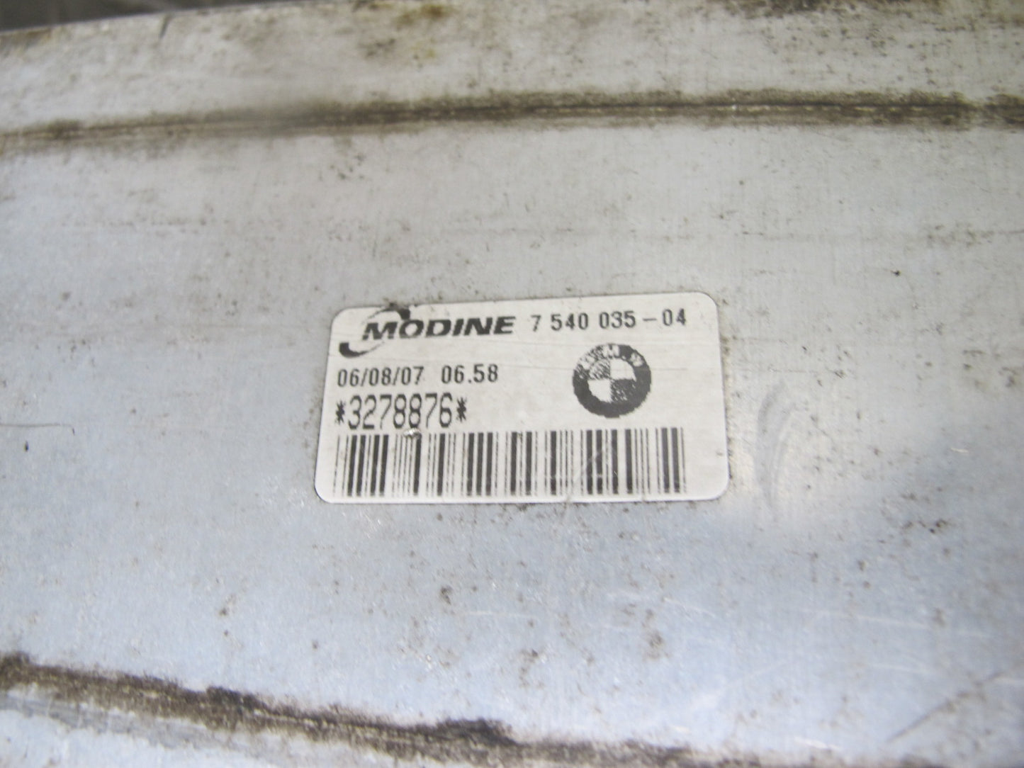 08-13 BMW E82 E88 135i Engine Turbo Charge Intercooler 7540035 OEM