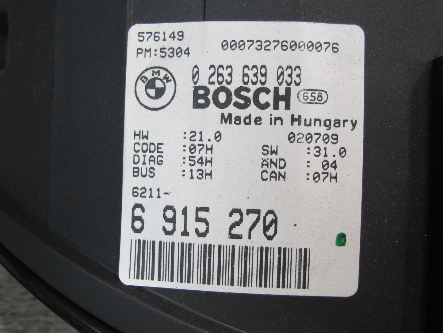 01-06 BMW E46 330ci Convertible A/T Speedometer Instrument Cluster 6915270 OEM