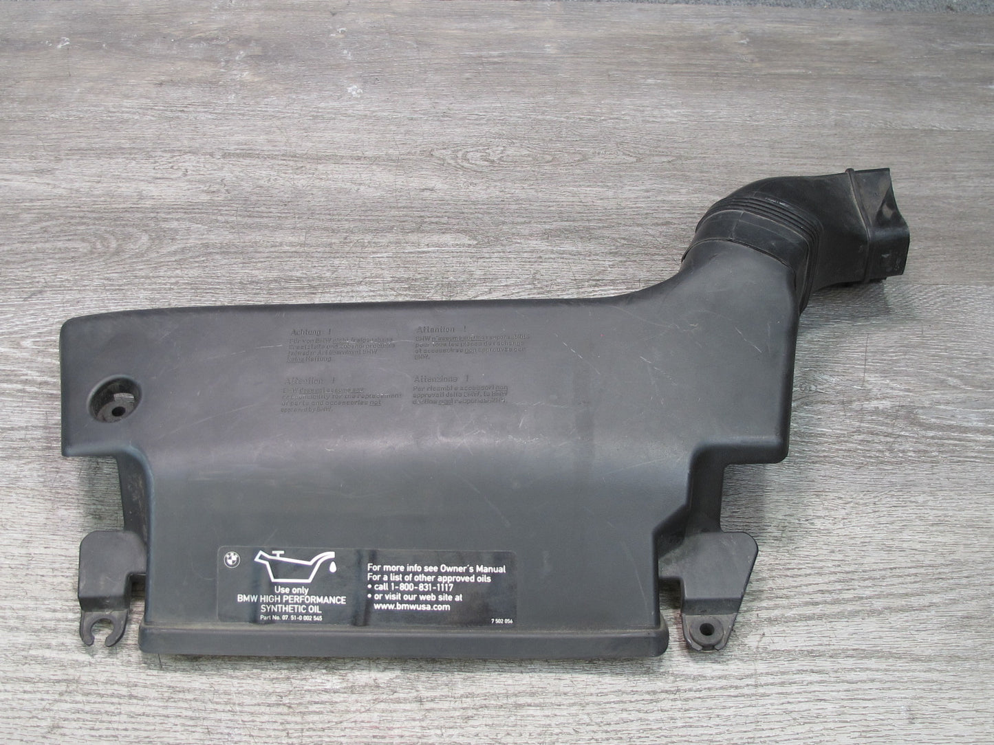 01-06 BMW E46 330ci M54 M56 Air Intake Inlet Manifold Duct Pipe 7501988 OEM