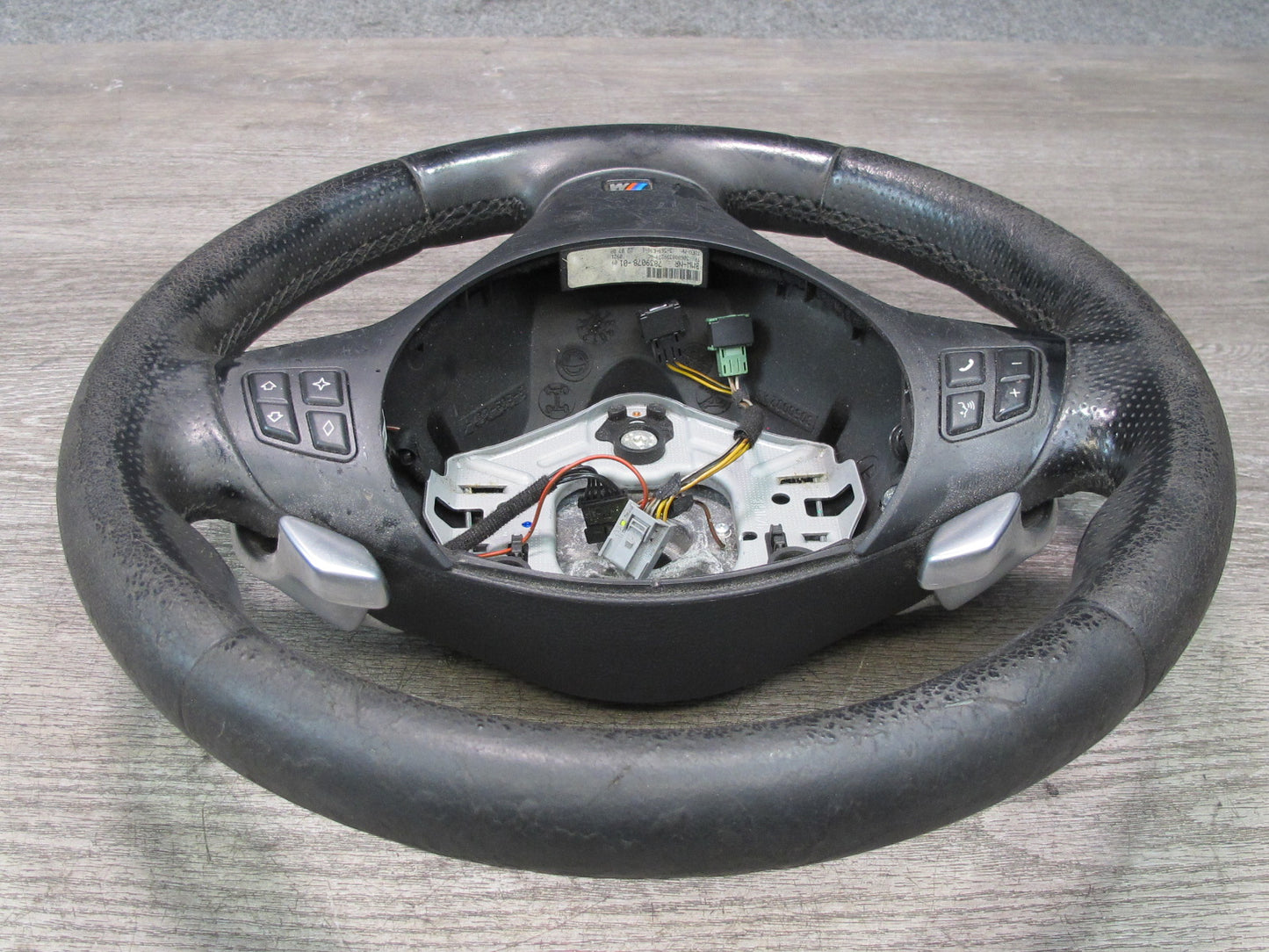 08-13 BMW E82 E88 135i M Sport Leather Steering w Paddles & Controls OEM