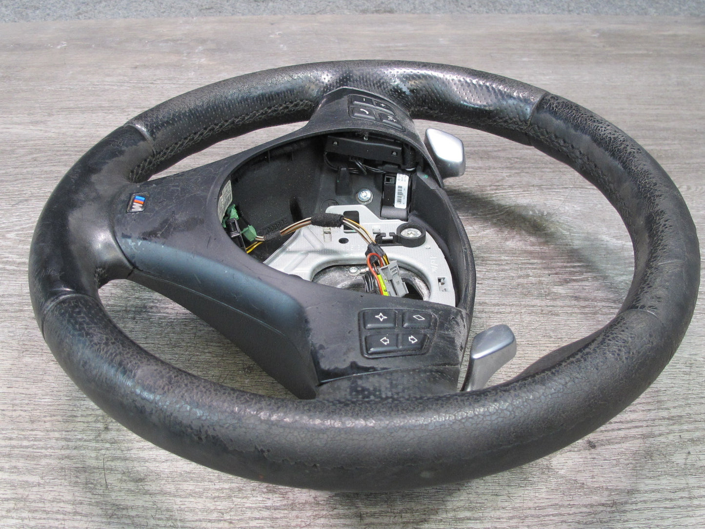 08-13 BMW E82 E88 135i M Sport Leather Steering w Paddles & Controls OEM