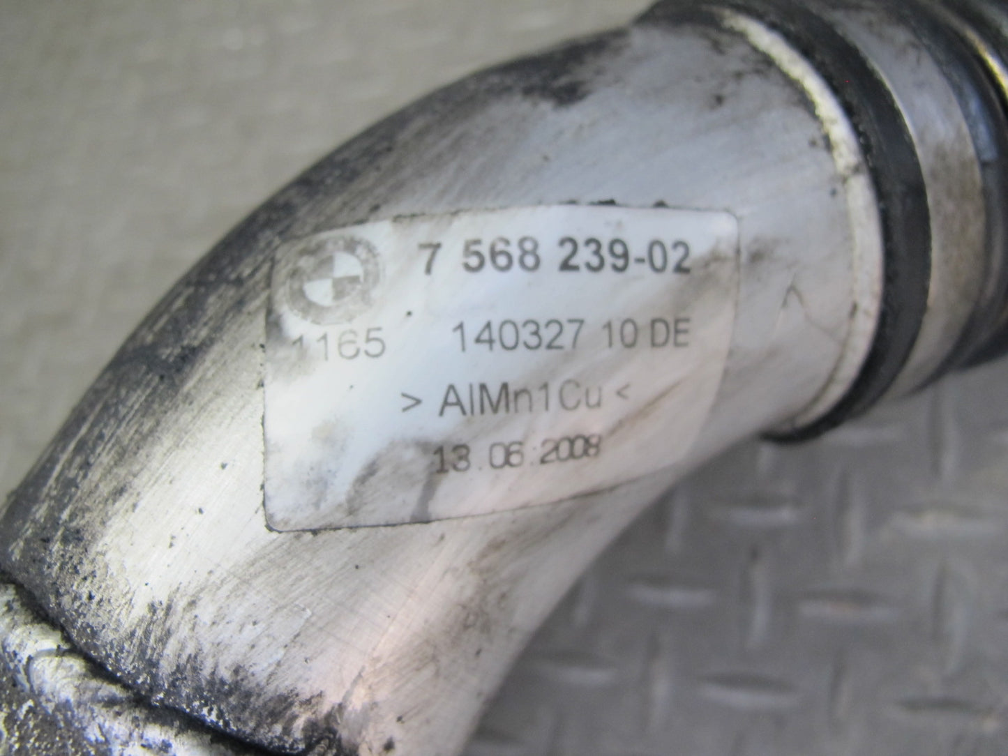 08-13 BMW E88 E82 135i N54 Turbocharger Charge Air Induction Tract Pipe Hose OEM