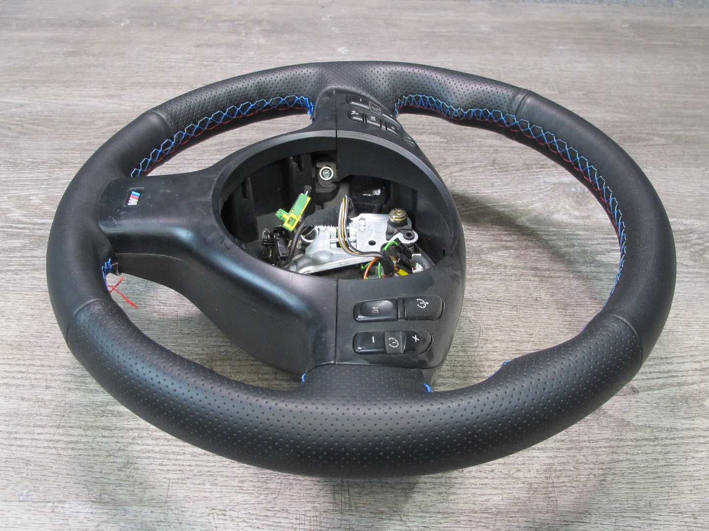 01-06 BMW E46 330ci M-sport Leather Steering Black w Controls & Paddles OEM