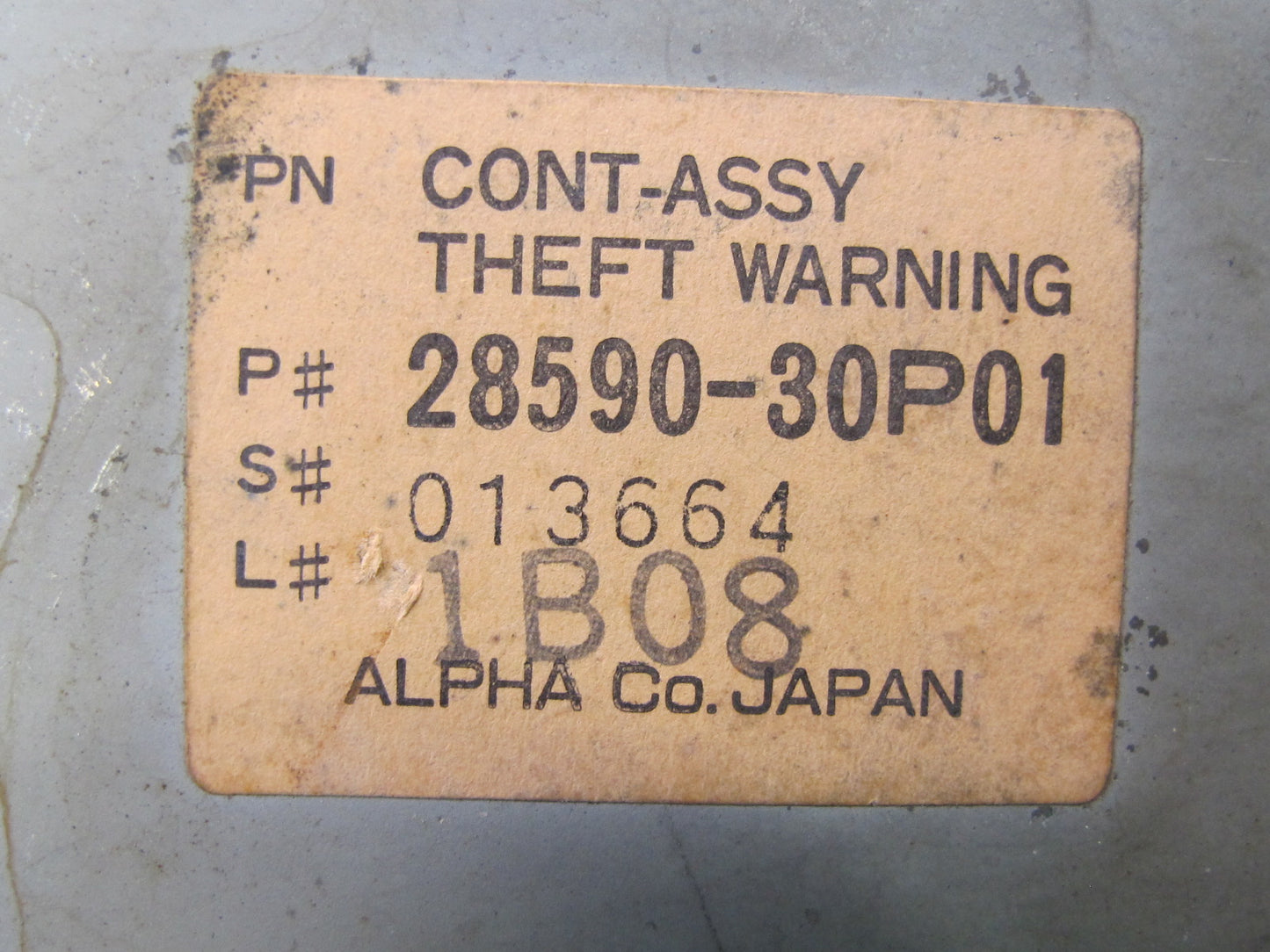 91-95 Nissan Z32 300ZX Theft Warning Control Module 28590-30P01 OEM