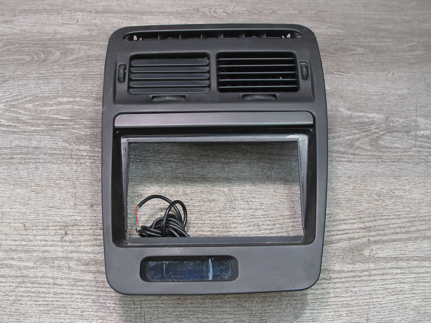 90-91 Nissan Z32 300ZX Dash Center Radio Climate Trim Panel Air Vent w Clock OEM