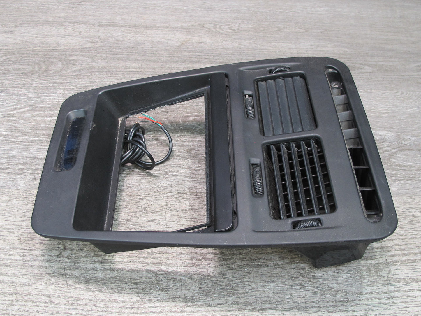 90-91 Nissan Z32 300ZX Dash Center Radio Climate Trim Panel Air Vent w Clock OEM